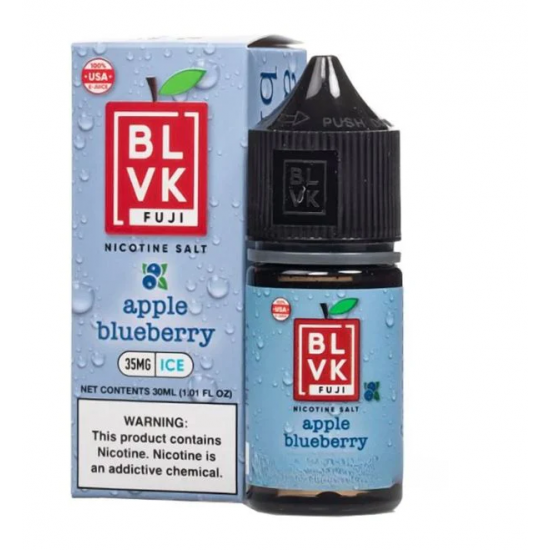 BLVK SaltNic 30ml - APPLE-BLUEBERRY ICE | תפוח בלוברי אייס 