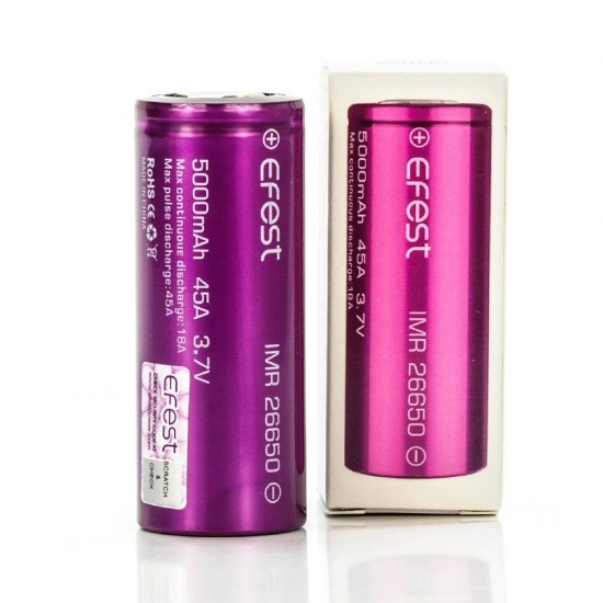 Efest IMR 26650 5000mAh 3.7V 45A 