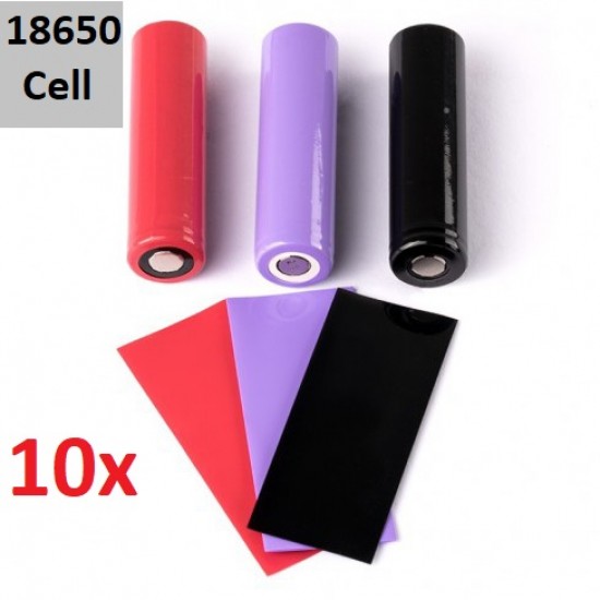 18650 PVC Battery Wraps | כיסוי סוללה 18650 - עשירייה