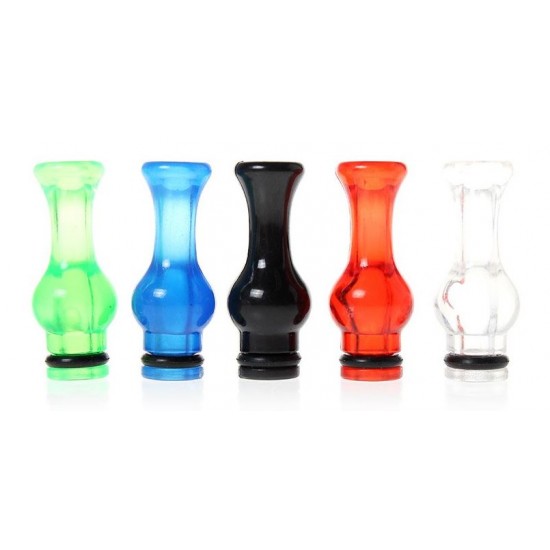 Drip Tip Clear with colored strips