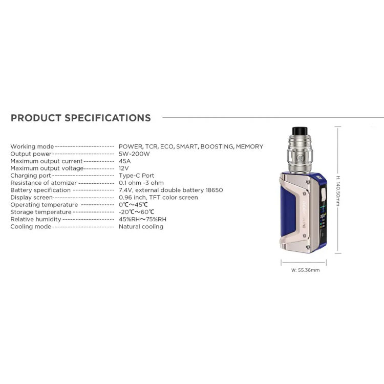 GEEKVAPE AEGIS LEGEND 3 200W GEEKVAPE AEGIS LEGEND 3 200W
