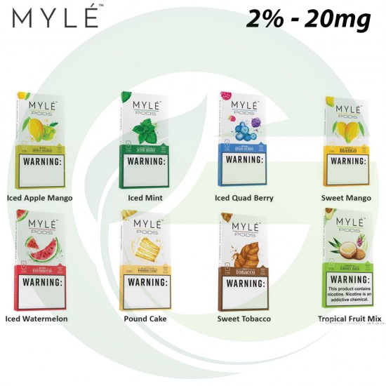 Filled MYLE V2 PODs Cartridges - 4pcs Pack