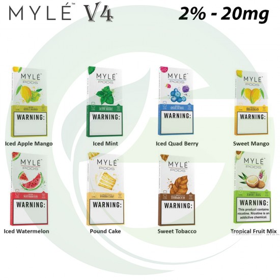 Filled MYLE V4 PODs Cartridges - 4pcs Pack