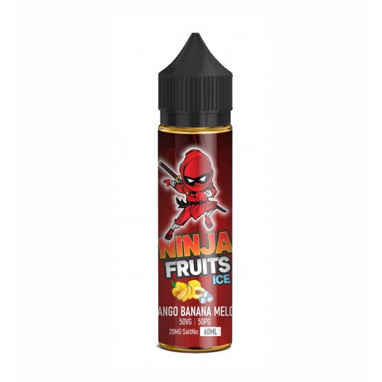 Ninja Fruits  SaltNic - MANGO BANANA MELON 60ML |מנגו בננה מלון אייס