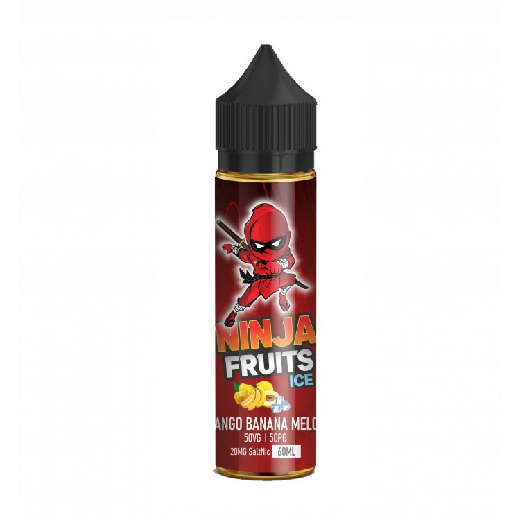 Ninja Fruits SaltNic - MANGO BANANA MELON 60ML |מנגו בננה מלון אייס Ninja Fruits SaltNic - MANGO BANANA MELON 60ML |מנגו בננה מלון אייס