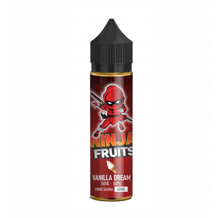 Ninja Fruits SaltNic - VANILLA DREAM 60ML |ונילה דרים Ninja Fruits SaltNic - VANILLA DREAM 60ML |ונילה דרים