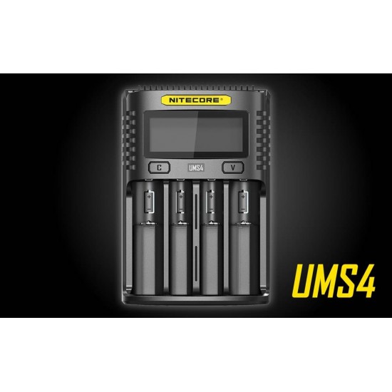 Nitecore UMS4 מטען סוללות מהיר 4 ערוצים 