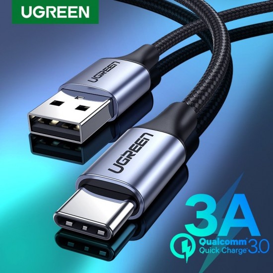 כבל טעינה TYPE C UGREEN מהיר 3A לניידים סמסונג קשיומיו עוד...