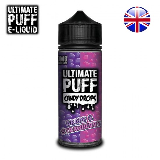 UltimatePuff  - Grape Strawberry Candy 120ml | סוכריות ענבים תות אולטימט פאף 120מל