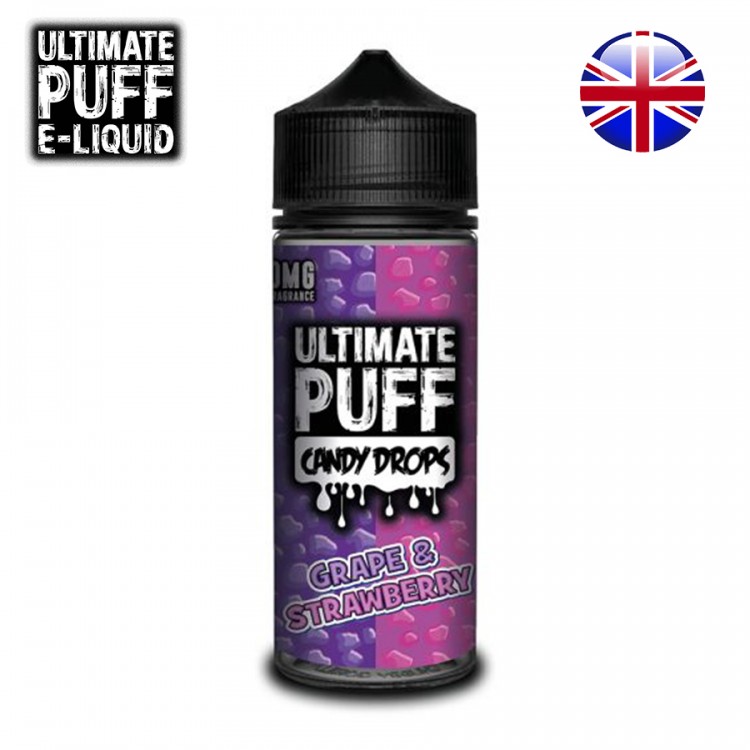 UltimatePuff  - Grape Strawberry Candy 120ml | סוכריות ענבים תות אולטימט פאף 120מל