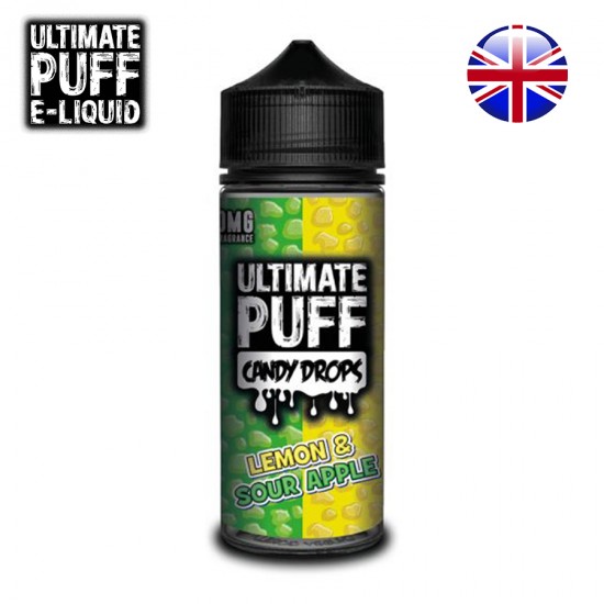 UltimatePuff - Lemon Sour Apple  Candy 120ml  | סוכריות לימון תפוח ירוק אולטימייט פאף 120מל