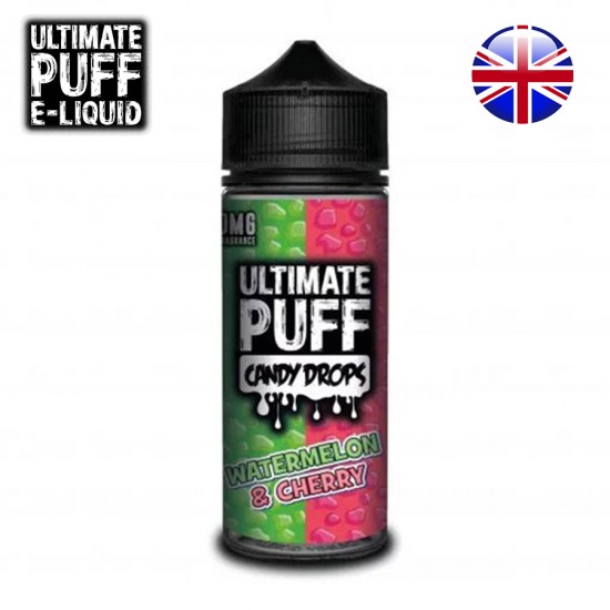 UltimatePuff - Watermelon Cherry Candy 120ml | סוכריות אבטיח דובדבן אולטימט פאף 120מל