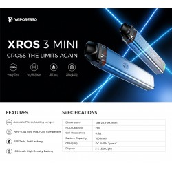 VAPORESSO XROS 3 Mini Pod Kit | וופורסו אקסרוס 3 מיני פוד VAPORESSO XROS 3 Mini Pod Kit | וופורסו אקסרוס 3 מיני פוד