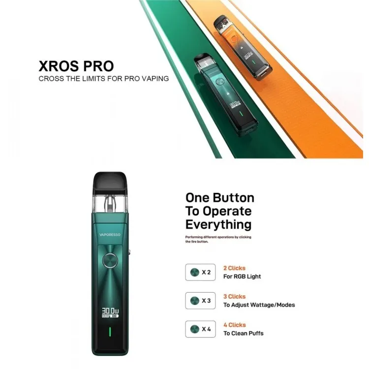 Vaporesso Xros Pro Pod kit | וופורסו אקסרוס פרו Vaporesso Xros Pro Pod kit | וופורסו אקסרוס פרו