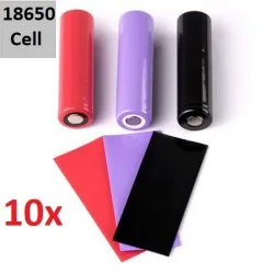 18650 PVC Battery Wraps | כיסוי סוללה 18650 - עשירייה