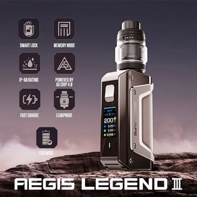 GEEKVAPE AEGIS LEGEND 3 200W| אגיס לגנד 3 גיקוייפ GEEKVAPE AEGIS LEGEND 3 200W| אגיס לגנד 3 גיקוייפ