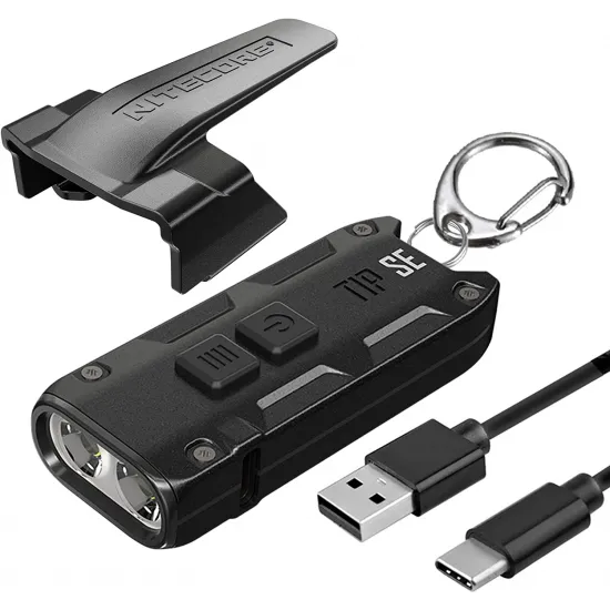 פנס כיס מחזיק מפתחות נטען 700 לומן Nitecore TIP SE 