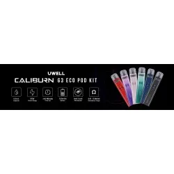 UWELL Caliburn G3 Eco Pod Kit | יוול קליברן גי 3 אקו UWELL Caliburn G3 Eco Pod Kit | יוול קליברן גי 3 אקו