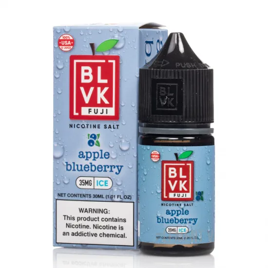 BLVK SaltNic 30ml - APPLE BLUEBERRY ICE | תפוח אוכמניות אייס 