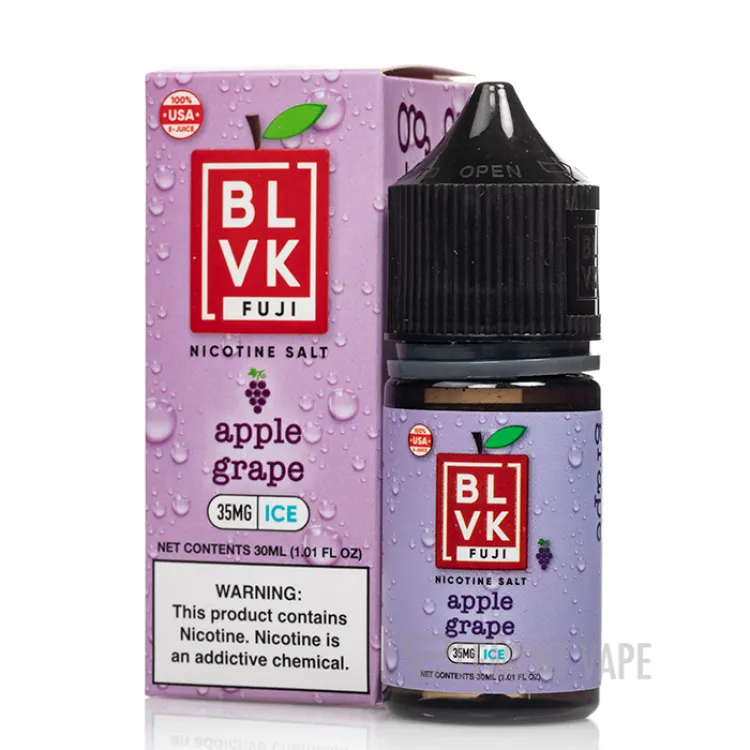 BLVK SaltNic 30ml - APPLE GRAPE | תפוח ענבים אייס