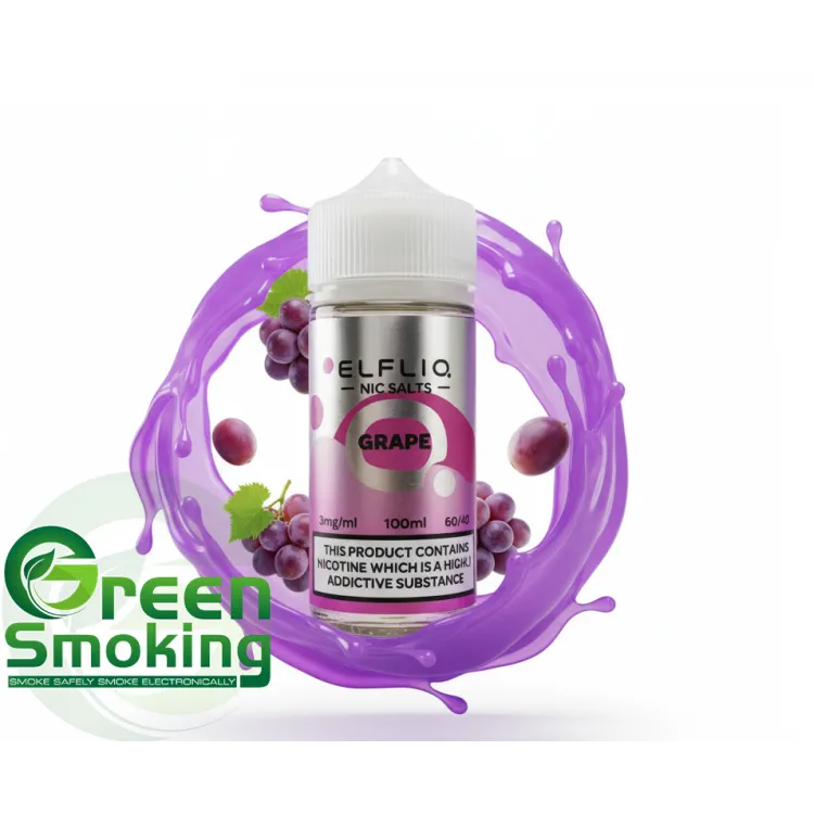 ELF BAR LIQ  - GRAPE 100ml | ענבים
