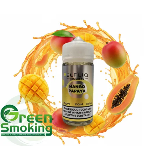 ELF BAR LIQ  - MANGO PAPAYA 100ml | מנגו פאפייה