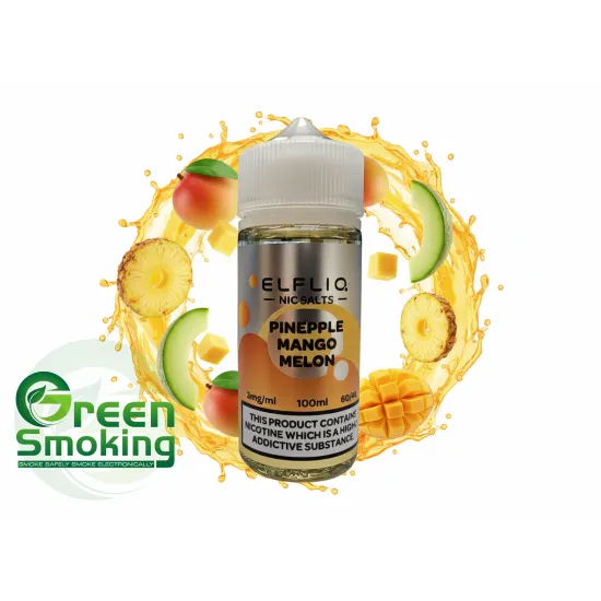 ELF BAR LIQ  - PINEAPPLE MANGO MELON 100ml | אננס מנגו מלון