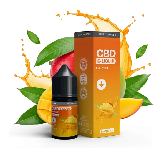 נוזל CBD בטעם מנגו– 1000mg | 30ml | HAPPY VAPE