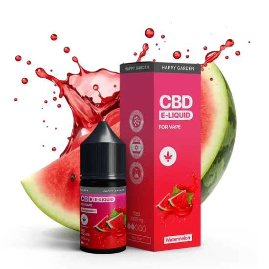 נוזל CBD בטעם אבטיח – 1000mg | 30ml | HAPPY VAPE
