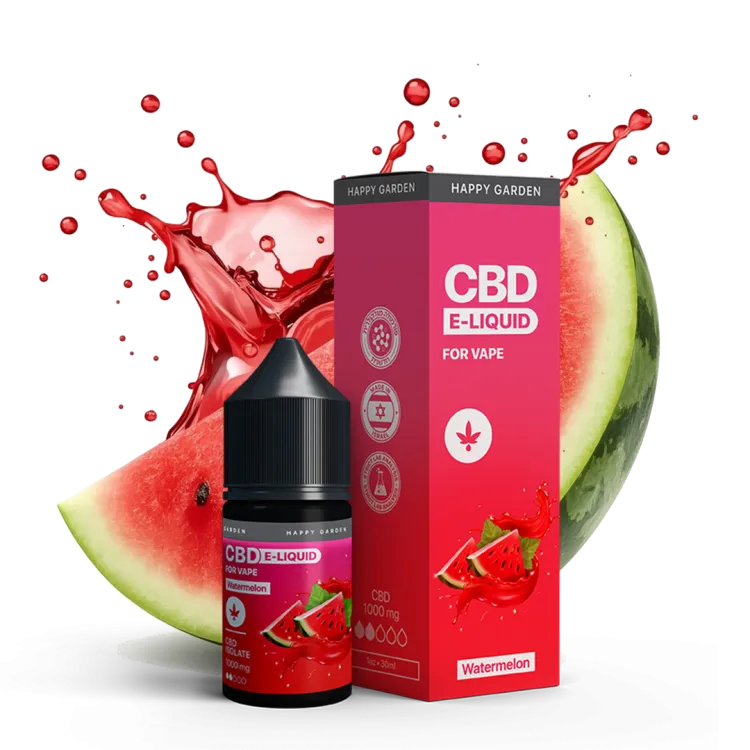 נוזל CBD בטעם אבטיח – 1000mg | 30ml | HAPPY VAPE