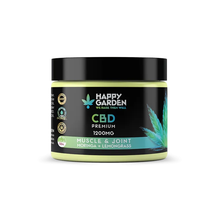 משחה CBD 1200mg המשלבת – למון גראס ומורינגה | Happy Garden