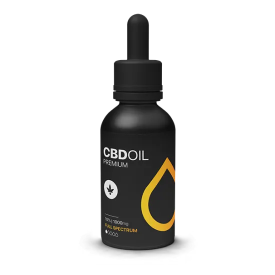 שמן סיבידי CBD HAPPYGARDEN בקבוק 10מל 1000 מ"ג 10% Full Spectrum