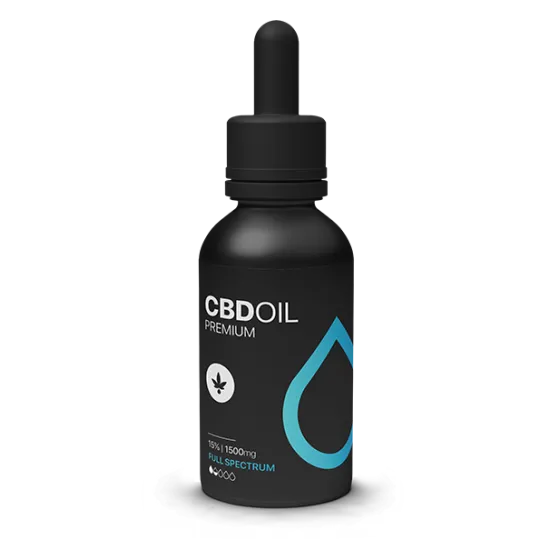 שמן סיבידי CBD HAPPYGARDEN בקבוק 10מל 1500 מ"ג 15% Full Spectrum