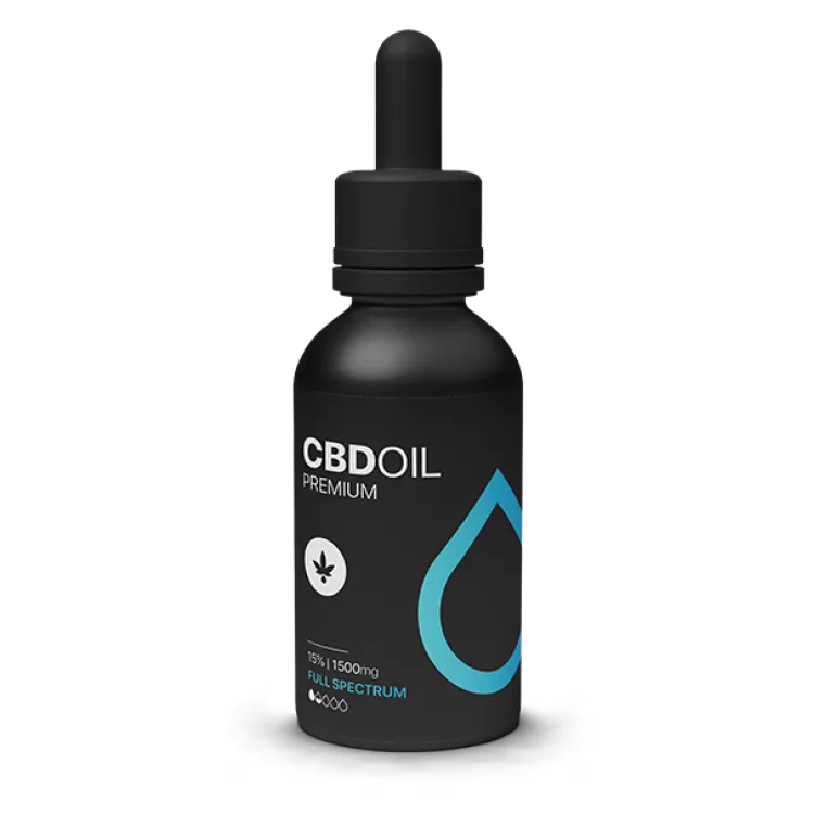 שמן סיבידי CBD HAPPYGARDEN בקבוק 10מל 1500 מ"ג 15% Full Spectrum