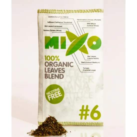 תערובות תחליף טבק אורגנית | מיקסו ירוק| MIXO GREEN
