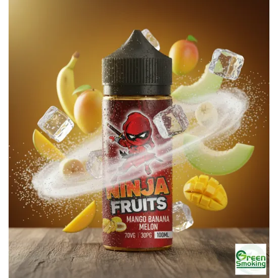 Ninja Fruits - MANGO BANANA MELON ICE 100ML |מנגו בננה מלון אייס 