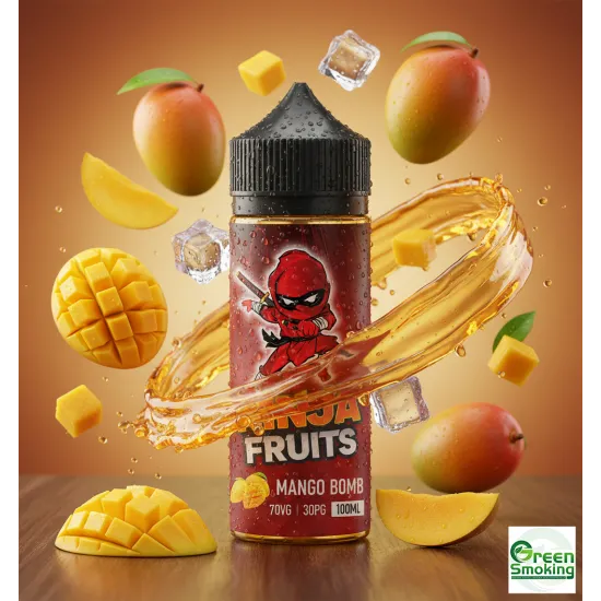 Ninja Fruits - MANGO BOMB ICE 100ML | מנגו בומב אייס  