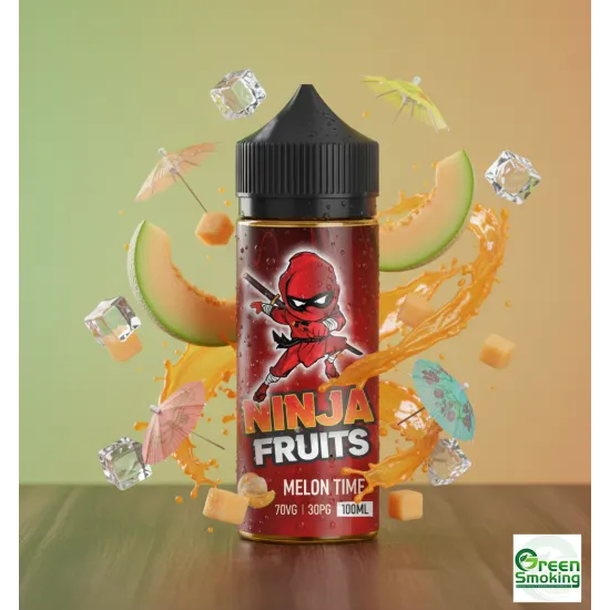 Ninja Fruits - MELON TIME ICE 100ML| מלון טיים אייס