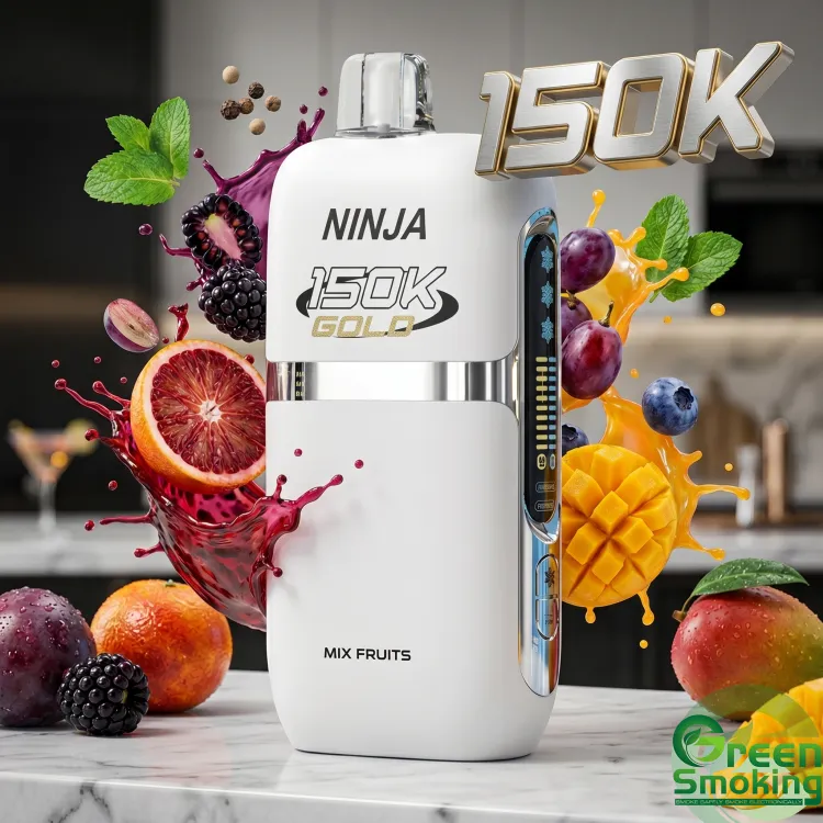 סיגריה אלקטרונית נינגה גולד 150,000 שאיפות | Ninja Gold 150K Puffs Vape