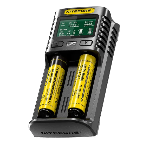 Nitecore UMS2 מטען סוללות מהיר שני ערוצים