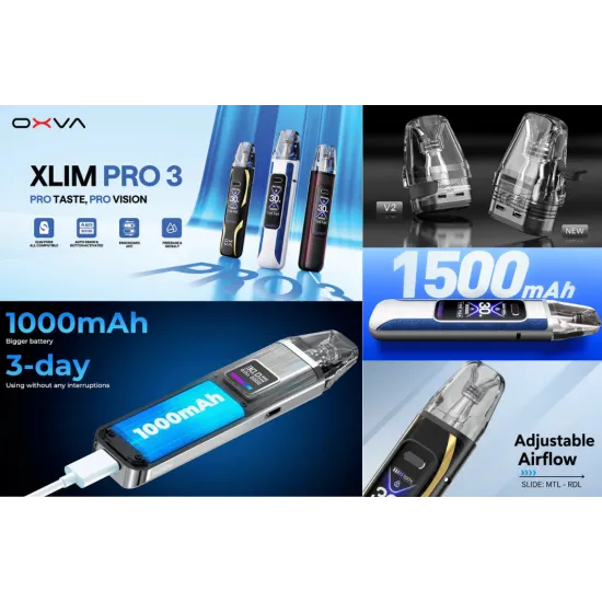 OXVA XLIM PRO 3 30W Pod System | אקסלים פרו 3 פוד